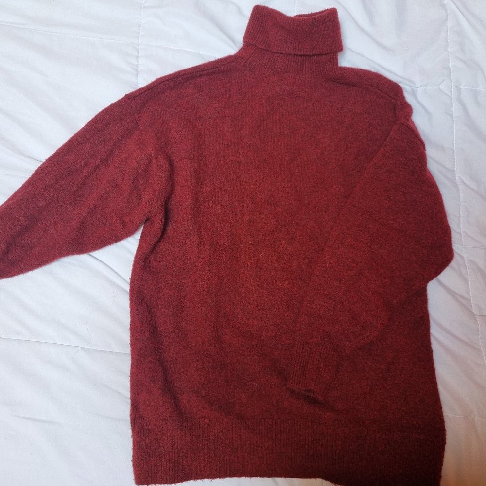 Sweater dress - burgundy